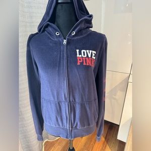 Pink by Victoria’s Secret women’s velour patriots hoodie